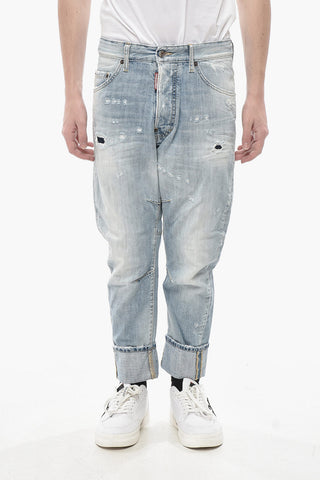 Cropped Fit Jeans TAILORED COMBAT with Turn-Up Hem 15cm