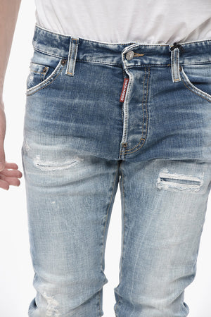 Jeans COOL GUY in Denim Stretch Effetto Vintage 15cm