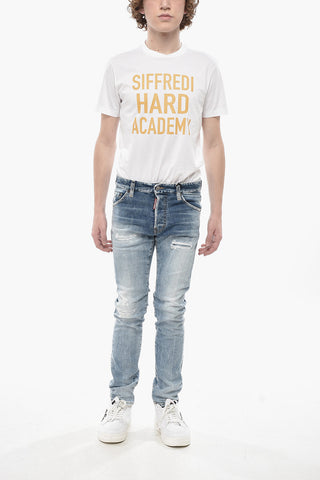 Jeans COOL GUY in Denim Stretch Effetto Vintage 15cm