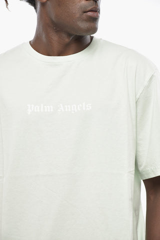 Slim-Fit-T-Shirt aus Baumwolle mit aufgedrucktem Logo