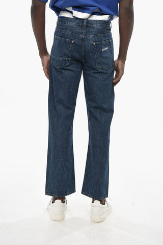 Jeans Loose Fit CLASSIC LOGO in Denim Lavaggio Scuro 22cm