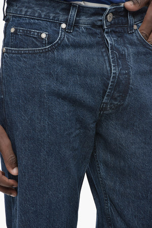 Jeans Loose Fit CLASSIC LOGO in Denim Lavaggio Scuro 22cm