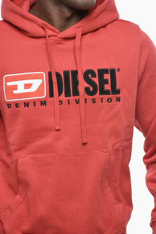 Brushed Cotton Hoodie S-GINN-HOOD-DIV With Oversized Embroidered Logo