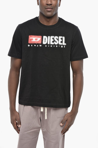 T-shirt Girocollo T-ADJUST-K14 in Cotone con Stampa