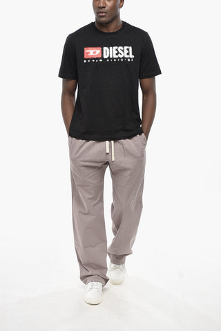 Crew Neck Cotton T-Shirt T-ADJUST-K14 With Print