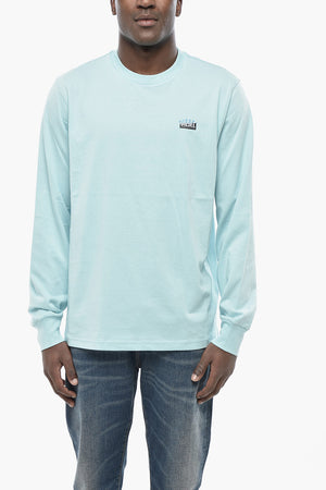 Crew Neck Cotton T-Shirt T-JUST-LS-SITUATION With Logo
