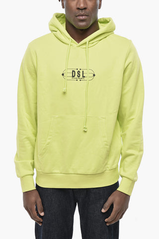 Solid Hooded Sweatshirt S-GINN with Monogram Embroidery