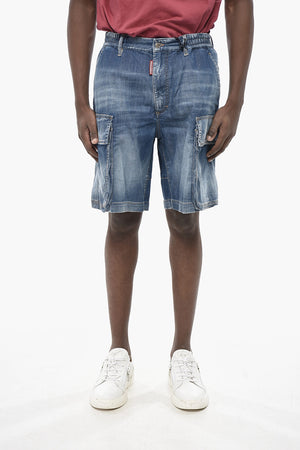 SUMMER LOVERS Stretch Cotton Loose-Fit Cargo Jeans