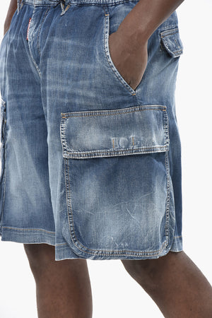 SUMMER LOVERS Stretch Cotton Loose-Fit Cargo Jeans