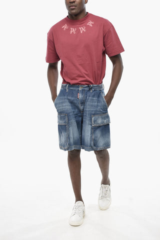 SUMMER LOVERS Jeans Cargo Loose Fit in Cotone Stretch
