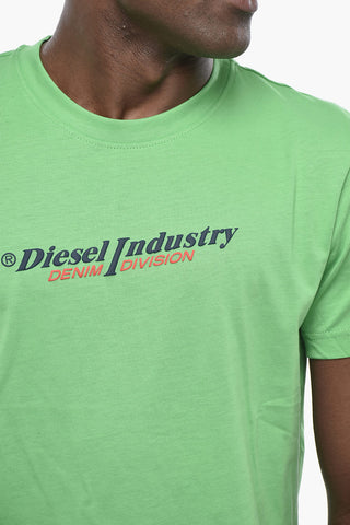 T-Shirt mit Rundhalsausschnitt T-DIEGOR NEW INDUSTRIES aus Baumwolle mit Relieflogo