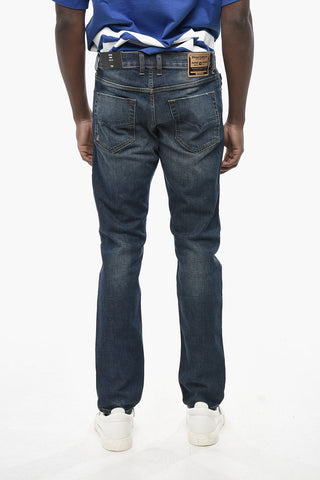 청바지 스키니 핏 TEPPHAR-X 노출 스티치 16cm L32