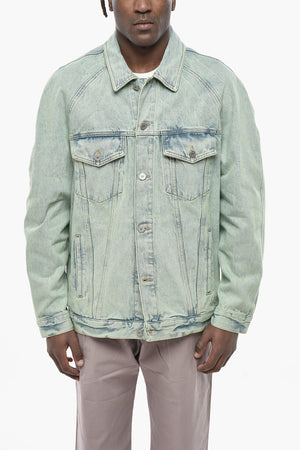 Denim Jacket OVERDYE With Embroidered Logo