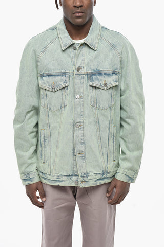 Denim Jacket OVERDYE With Embroidered Logo