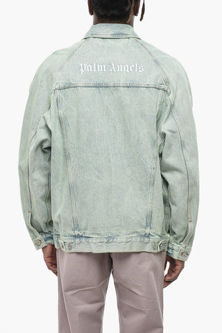 Denim Jacket OVERDYE With Embroidered Logo