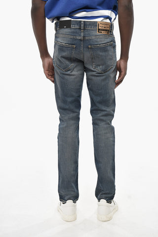 Slim-Fit-Jeans 2019 D-STRUKT-R mit mittlerer Bundhöhe 16cm L32