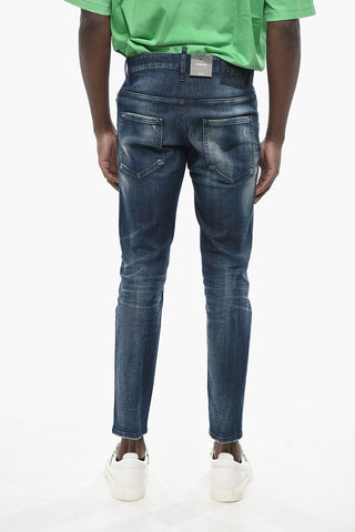 RAW Jeans Skater Fit con Design Delavè 16cm
