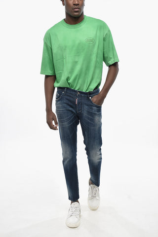 RAW Jeans Skater Fit con Design Delavè 16cm