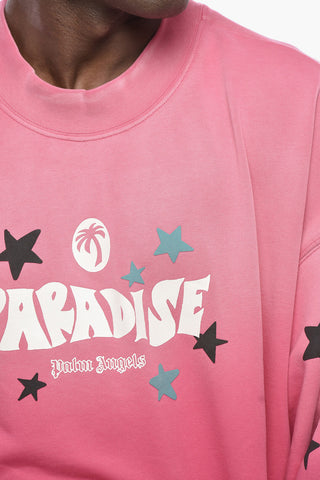 Rundhalssweatshirt PARADISE aus Baumwolle Degradé