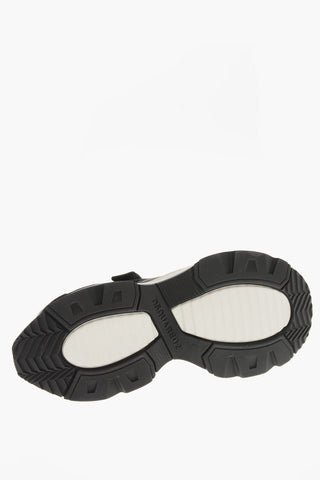 Low-Sneaker WAVE aus Veloursleder und perforiertem Gewebe