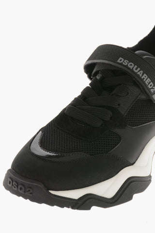 Low-Sneaker WAVE aus Veloursleder und perforiertem Gewebe