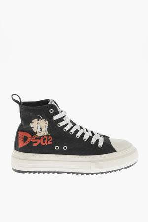 BETTY BOOP High-Top-Sneakers BERLIN aus Canvas mit Print