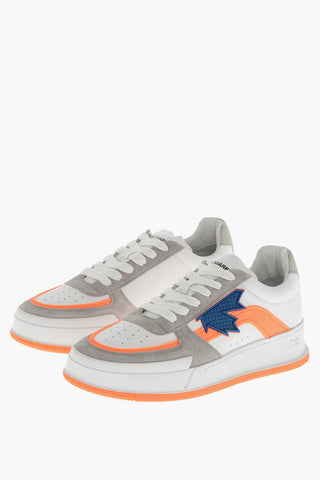 Low Leather Sneakers CANADIAN with Suede Trims