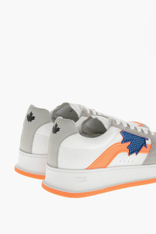 Low Leather Sneakers CANADIAN with Suede Trims