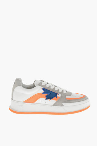 Low Leather Sneakers CANADIAN with Suede Trims