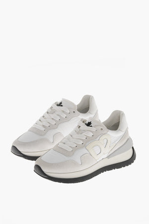 Low-Top-Sneakers RUNNING aus Veloursleder und Nylon