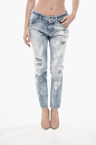 Jeans SKINNY DAN Bleached Effect 13cm