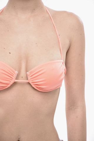 Zweifarbiger Balconette-Bikini