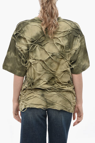 Crewneck T-Shirt T-BOXKET Cotton Tie-Dye Effect