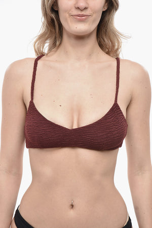 Bandeau-Bikini-Top Mit Überkreuzten Trägern