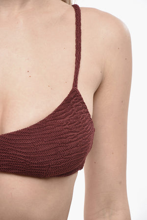 Bandeau-Bikini-Top Mit Überkreuzten Trägern