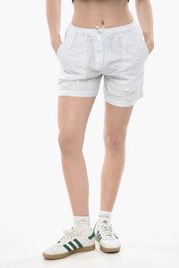 Shorts aus Leinen und Baumwolle mit 2 Taschen