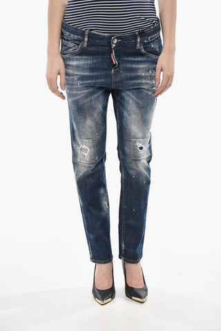 Jeans COOL GIRL aus Stretch-Denim mit Vintage-Effekt 15cm