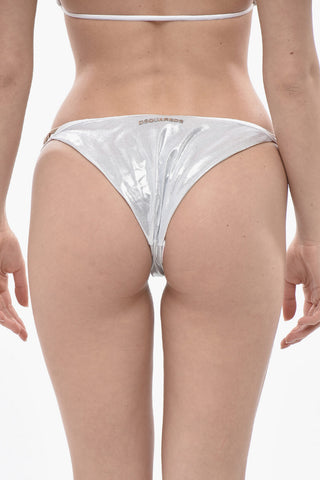 메탈릭 효과 비키니 팬티