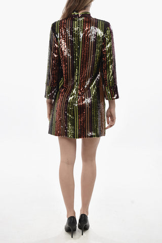 Long-Sleeved Dress DISCO QUEEN with Sequins