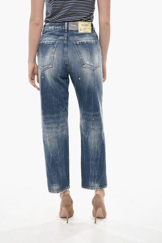 레귤러 핏 청바지 BOSTON 페인트 효과 20cm