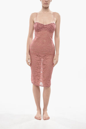 Vestito Lingerie Attillato in Pizzo