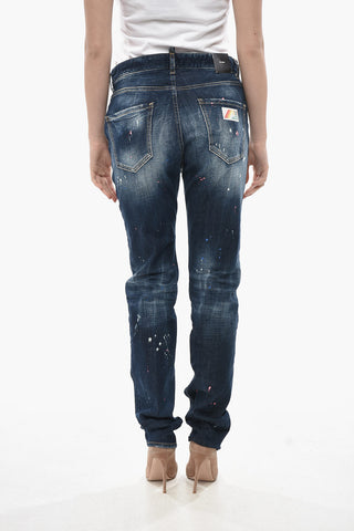 Jeans Regular Fit Paint Effect 17cm