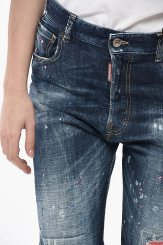 Jeans Regular Fit Paint Effect 17cm