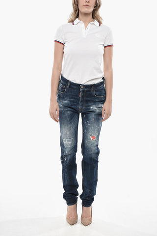 Jeans Regular Fit Paint Effect 17cm