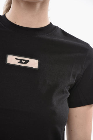 T-Shirt mit Rundhalsausschnitt T-REG-PL aus Baumwolle mit Frontlogo