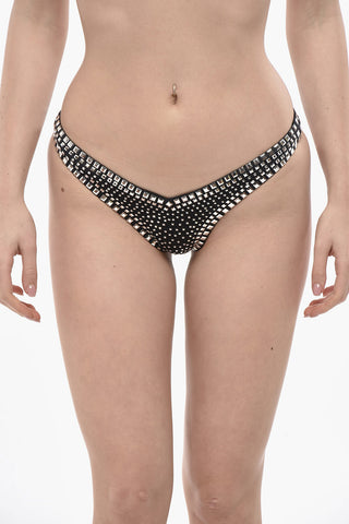 하이컷 비키니 팬티 올오버 스터드