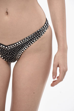 하이컷 비키니 팬티 올오버 스터드
