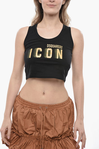 ICON Cropped-Fit-Top aus Baumwoll-Jersey