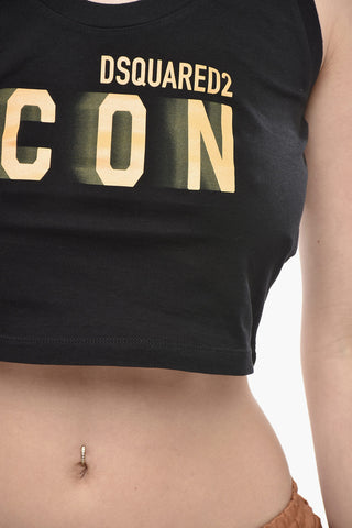 ICON Cropped-Fit-Top aus Baumwoll-Jersey