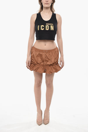 ICON Top Cropped Fit in Jersey di Cotone